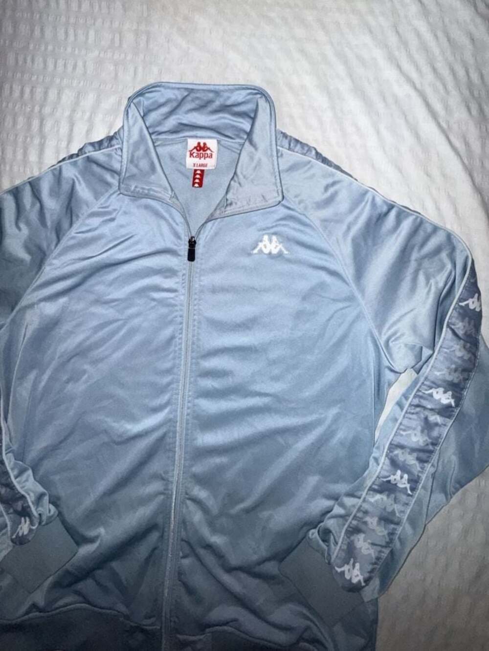 Kappa 222 Banda Osbar Track Jacket in Baby Blue